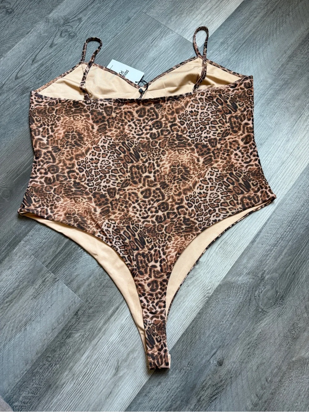 Princess Polly Elixia Bodysuit Leopard Curve NEW US 18 Plus